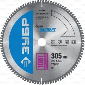 305 x 30 мм 100Т, диск пильный по алюминию, мультирез, ЗУБР 36907-305-30-100