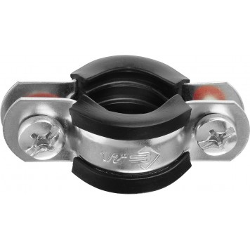 37850-20-24 | Хомут трубный с гайкой, 1/2", 10шт, оцинкованный, ЗУБР МАСТЕР-1