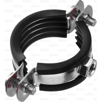 37850-40-45 | Хомут трубный с гайкой, 1 1/4", 8шт, оцинкованный, ЗУБР МАСТЕР-0