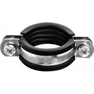 37850-40-45 | Хомут трубный с гайкой, 1 1/4", 8шт, оцинкованный, ЗУБР МАСТЕР-1