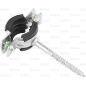 Хомут трубный оцинкованный, 1/2", 1шт, оцинкованный, ЗУБР 37854-20-24-1