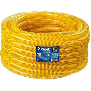40327-19-30 | Шланг напорно-всасывающий со спиралью ПВХ, 10 атм, 19мм х 30м, ЗУБР ПРОФЕССИОНАЛ-2