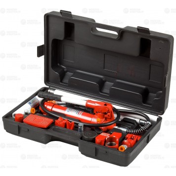 43035-4 | Набор гидравлический, портативный для правки кузова, в пластиковом кейсе, 4т, 62МПа, ЗУБР ЭКСПЕРТ-0