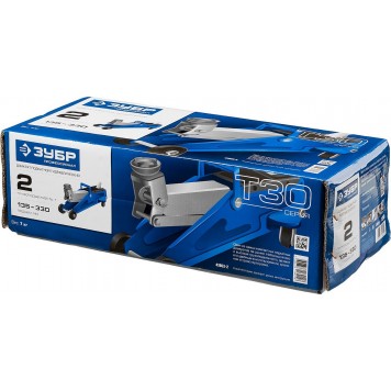 43053-2 | Домкрат гидравлический подкатной, 2т, 135-330мм, T30, ЗУБР ПРОФЕССИОНАЛ-10