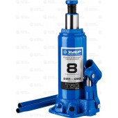 Домкрат гидравлический бутылочный, 8т, 230-457мм, ЗУБР 43060-8