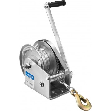 43117-0.9 | Лебедка ручная барабанная подъемная, тросовая, 0,9т, 8м, ЗУБР ПРОФЕССИОНАЛ-1