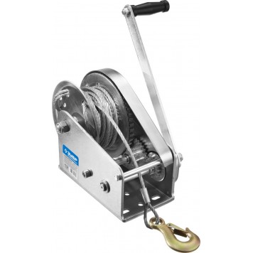 43117-1.3 | Лебедка ручная барабанная подъемная, тросовая, 1.3т, 8м, ЗУБР ПРОФЕССИОНАЛ-1