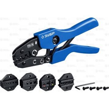 45455 | ПК-Н набор пресс-клещи, 5 матриц, в кейсе, ЗУБР ПРОФЕССИОНАЛ-0