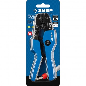 45456-1 | ПК-1 пресс-клещи для втулочных наконечников 0.5 - 6 мм.кв, ЗУБР ПРОФЕССИОНАЛ-4