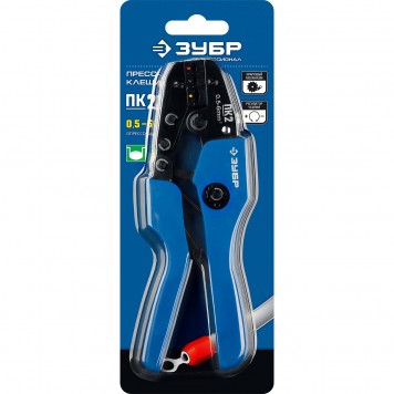 45456-2 | ПК-2 пресс-клещи для изолированные наконечников и муфт 0.5 -6 мм.кв, ЗУБР ПРОФЕССИОНАЛ-4