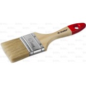 Кисть плоская, натуральная щетина, деревянная ручка, 63мм, ЗУБР 4-01003-063