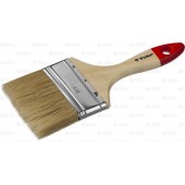 Кисть плоская, натуральная щетина, деревянная ручка, 100мм, ЗУБР 4-01003-100