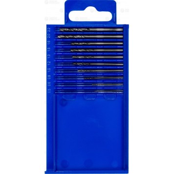 4-29625-H10-P | Набор сверл по металлу 10 шт (d=0,5-2,2 мм), для печатных плат, класс А, Р6М5, ЗУБР ЭКСПЕРТ-0