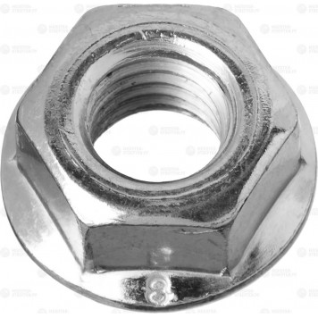 4-303636-10 | Гайка шестигранная DIN 6923 с фланцем, M10, 4 шт, класс прочности 8, оцинкованная, ЗУБР ЭКСПЕРТ-0