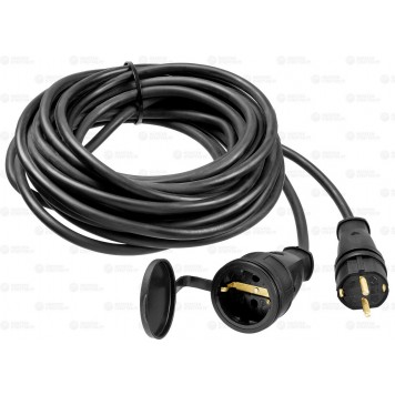 55017-10 | Удлинитель-шнур, 10 м, 4000 Вт, 1 гнездо, IP44, КГ 3х2,5 мм2, ЗУБР ПРОФЕССИОНАЛ-0