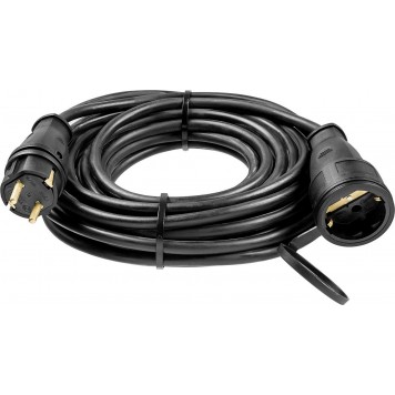 55017-10 | Удлинитель-шнур, 10 м, 4000 Вт, 1 гнездо, IP44, КГ 3х2,5 мм2, ЗУБР ПРОФЕССИОНАЛ-1