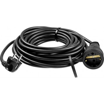 55020-10 | Удлинитель-шнур, 10 м, 3500 Вт, 1 гнездо, IP44, ПВС 3х1,5 мм2, ЗУБР ПРОФЕССИОНАЛ-1