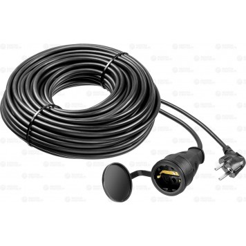 55020-30 | Удлинитель-шнур, 30 м, 3500 Вт, 1 гнездо, IP44, ПВС 3х1,5 мм2, ЗУБР ПРОФЕССИОНАЛ-0