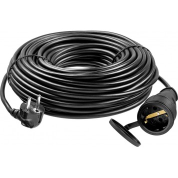 55020-30 | Удлинитель-шнур, 30 м, 3500 Вт, 1 гнездо, IP44, ПВС 3х1,5 мм2, ЗУБР ПРОФЕССИОНАЛ-1