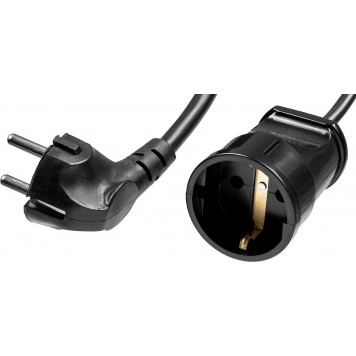 55022-10 | Удлинитель-шнур, 10 м, 2500 Вт, 1 гнездо, ПВС 3х0,75 мм2, ЗУБР МАСТЕР-2