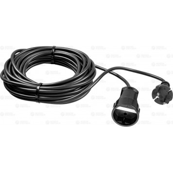 55023-10 | Удлинитель-шнур, 10 м, 2200 Вт, 1 гнездо, ПВС 2х0,75 мм2, ЗУБР МАСТЕР-0