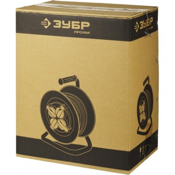 55085-20 | Удлинитель на катушке, 20 м, 3500 Вт, 4 гнезда, IP44, КГ 3x1,5 мм2, ЗУБР ПРОФЕССИОНАЛ-5