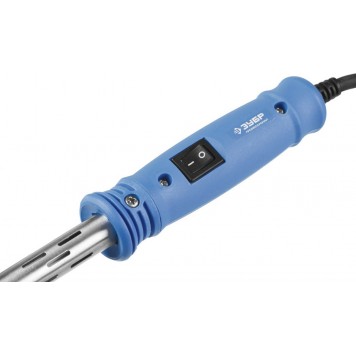 55301-200 | Паяльник с выключателем, пластмассовой рукояткой и долговечным жалом, 200Вт, клин, ЗУБР ПРОФЕССИОНАЛ-2