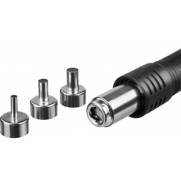 55350 | Паяльная станция термовоздушная цифровая, 100-500°C, шаг 1°C, 120л/мин, 650Вт, 3 насадки, ЗУБР ПРОФЕССИОНАЛ-7