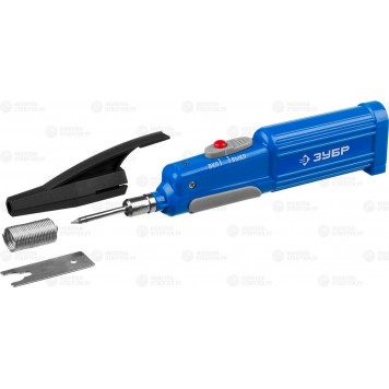 55410 | Паяльник беспроводной на батарейках, высокотемпературное жало, 3xAA, 6Вт, ЗУБР ПРОФЕССИОНАЛ-0