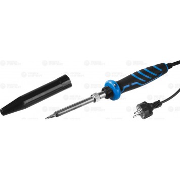 55413-40 | Паяльник с двухкомпонентной рукояткой, с защитным колпачком, керамическим нагревательным элементом, 40Вт, конус, ЗУБР ПРОФЕССИОНАЛ-0