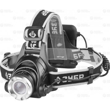 56430 | Фонарь налобный светодиодный, 6Вт(450Лм), регулируемый фокус, 3 режима, трансформер, 4АА, ЗУБР ПРОФЕССИОНАЛ-0