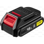 Аккумуляторная батарея 18 В, Li-Ion, 1.5 Ач, ЗУБР АКБ-18-Ли 15М2