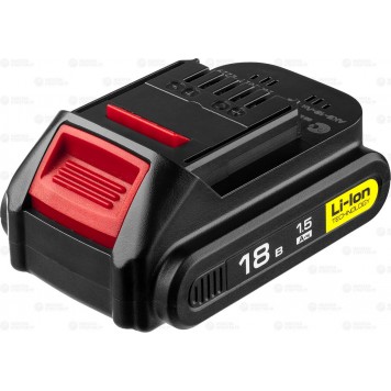 АКБ-18-Ли 15М2 | Аккумуляторная батарея 18 В, Li-Ion, 1.5 Ач, ЗУБР МАСТЕР-0