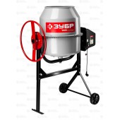 Бетономешалка (бетоносмеситель), чугунный венец, 140 л, 600Вт, ЗУБР БС-140-600