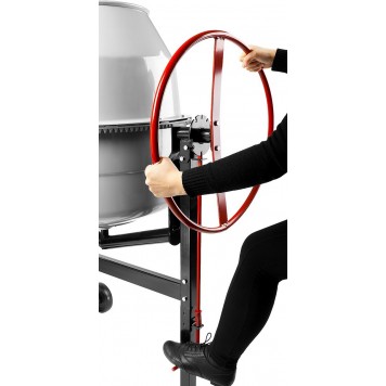 БС-180-850 | Бетономешалка (бетоносмеситель), чугунный венец, 180л, 850Вт, ЗУБР МАСТЕР-15