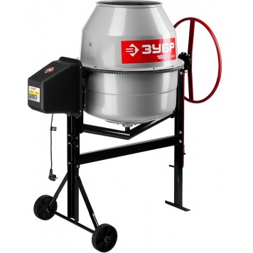 БС-180-850 | Бетономешалка (бетоносмеситель), чугунный венец, 180л, 850Вт, ЗУБР МАСТЕР-6