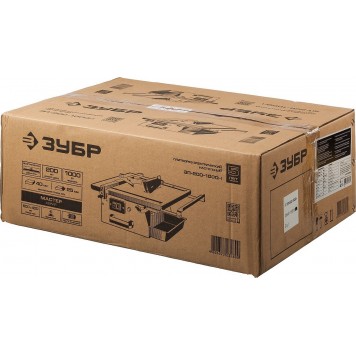 ЭП-200-1000Н | Электроплиткорез диск 200 мм, глубина реза 90°-40мм/45°-25мм, стол 500х400мм, 2950об/мин, 1000Вт, ЗУБР МАСТЕР-14