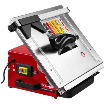 ЭП-200-1000Н | Электроплиткорез диск 200 мм, глубина реза 90°-40мм/45°-25мм, стол 500х400мм, 2950об/мин, 1000Вт, ЗУБР МАСТЕР-3