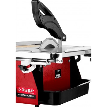 ЭП-200-1000Н | Электроплиткорез диск 200 мм, глубина реза 90°-40мм/45°-25мм, стол 500х400мм, 2950об/мин, 1000Вт, ЗУБР МАСТЕР-5