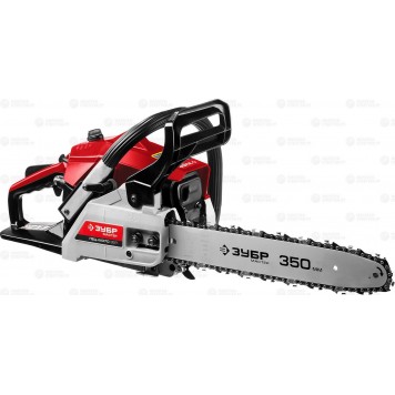 ПБЦ-М370 35П | Пила цепная бензиновая, хромир. цилиндр, праймер, 37 см3 (1,2 кВт), шина 35 см, 11500 об/мин, ЗУБР МАСТЕР-0