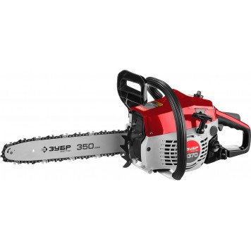 ПБЦ-М370 35П | Пила цепная бензиновая, хромир. цилиндр, праймер, 37 см3 (1,2 кВт), шина 35 см, 11500 об/мин, ЗУБР МАСТЕР-2