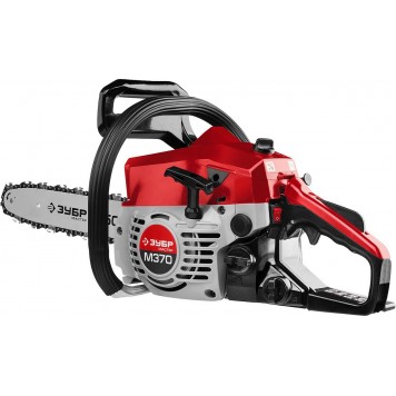 ПБЦ-М370 35П | Пила цепная бензиновая, хромир. цилиндр, праймер, 37 см3 (1,2 кВт), шина 35 см, 11500 об/мин, ЗУБР МАСТЕР-4