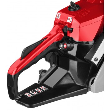 ПБЦ-М370 35П | Пила цепная бензиновая, хромир. цилиндр, праймер, 37 см3 (1,2 кВт), шина 35 см, 11500 об/мин, ЗУБР МАСТЕР-6