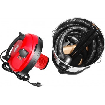 ПУ-30-1400 М3 | Пылесос строительный, модель М3-30, 30 л, 1400 Вт, сухая и влажная уборка, корпус из нержавеющей стали, розетка до 2000Вт, ЗУБР МАСТЕР-14