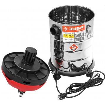 ПУ-30-1400 М3 | Пылесос строительный, модель М3-30, 30 л, 1400 Вт, сухая и влажная уборка, корпус из нержавеющей стали, розетка до 2000Вт, ЗУБР МАСТЕР-4