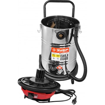 ПУ-60-1400 М4 | Пылесос строительный, модель М4-60, 60 л, 1400 Вт, сухая и влажная уборка, корпус из нержав. стали, розетка до 2000 Вт, ЗУБР МАСТЕР-4