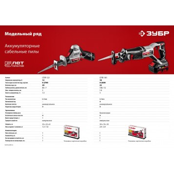 СПЛ-121 | Пила сабельная, в коробке, ЗУБР СТАНДАРТ-7