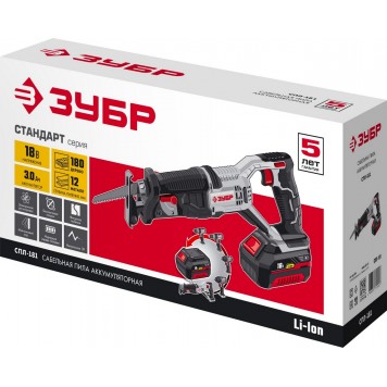 СПЛ-181 | Пила сабельная, в коробке, ЗУБР СТАНДАРТ-8