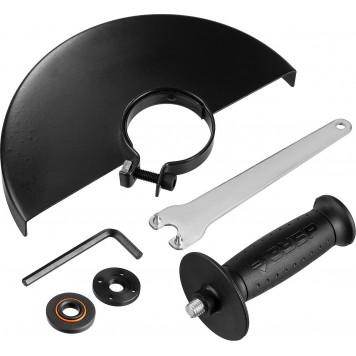 УШМ-150-1400 М3 | Углошлифовальная машина (болгарка), удлиненная рукоятка, 150 мм, 8500 об/мин, 1400 Вт, ЗУБР МАСТЕР-4