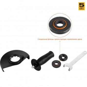 УШМ-П125-1000 | Углошлифовальная машина (болгарка), пылезащита, 125 мм, 11000 об/мин, 1000 Вт, ЗУБР ПРОФЕССИОНАЛ-6